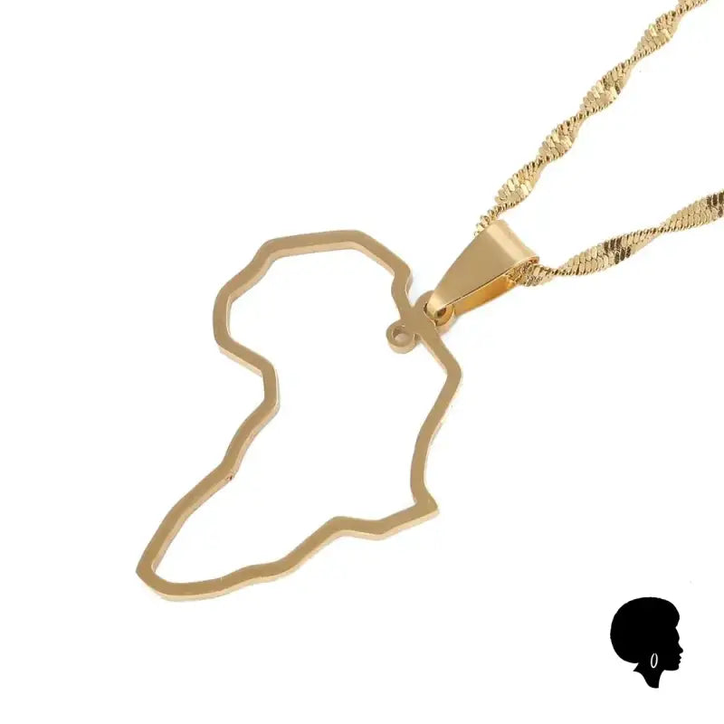 Collier Avec Continent Africain