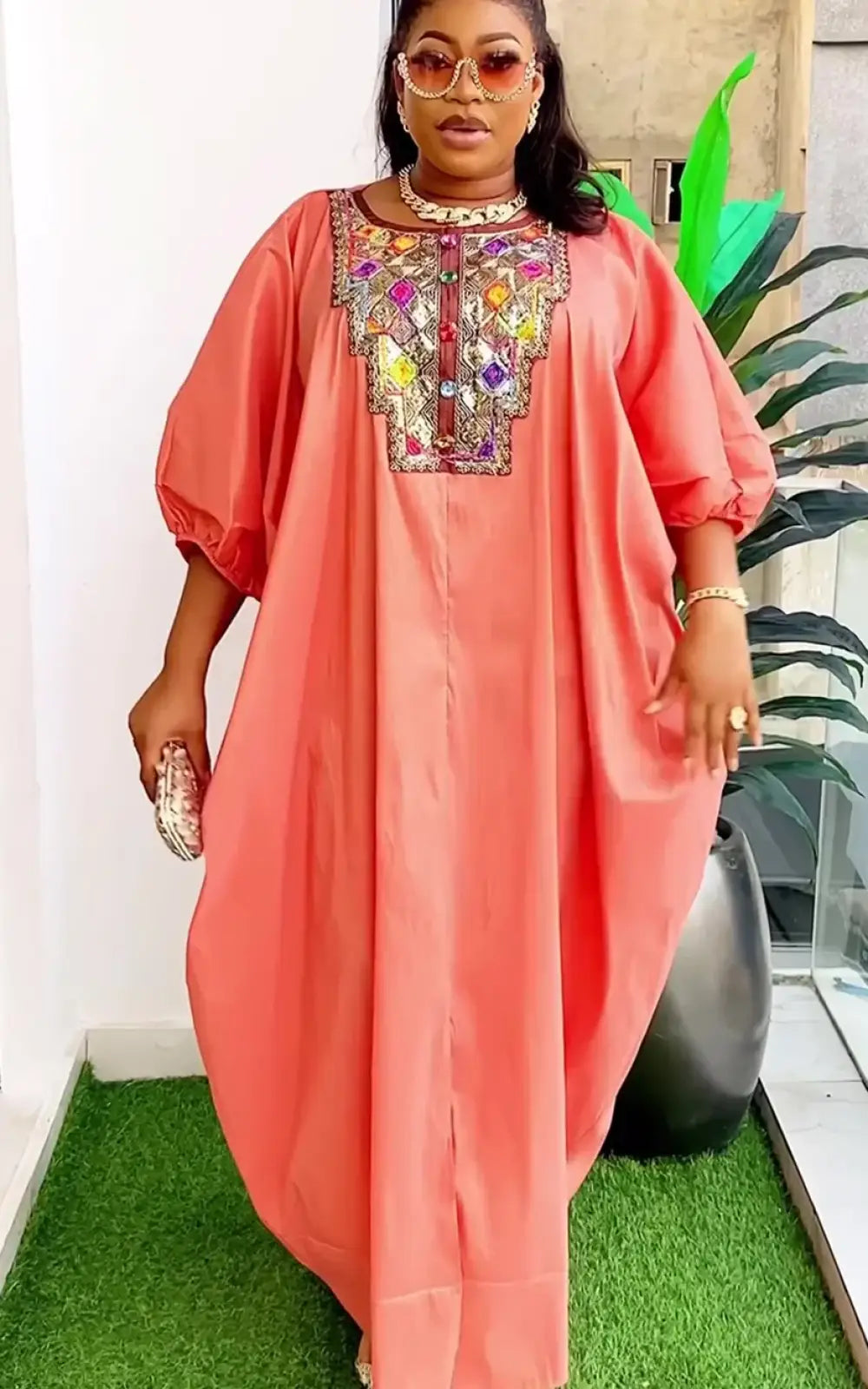 Boubou Modèle de Robe Africaine en Pagne