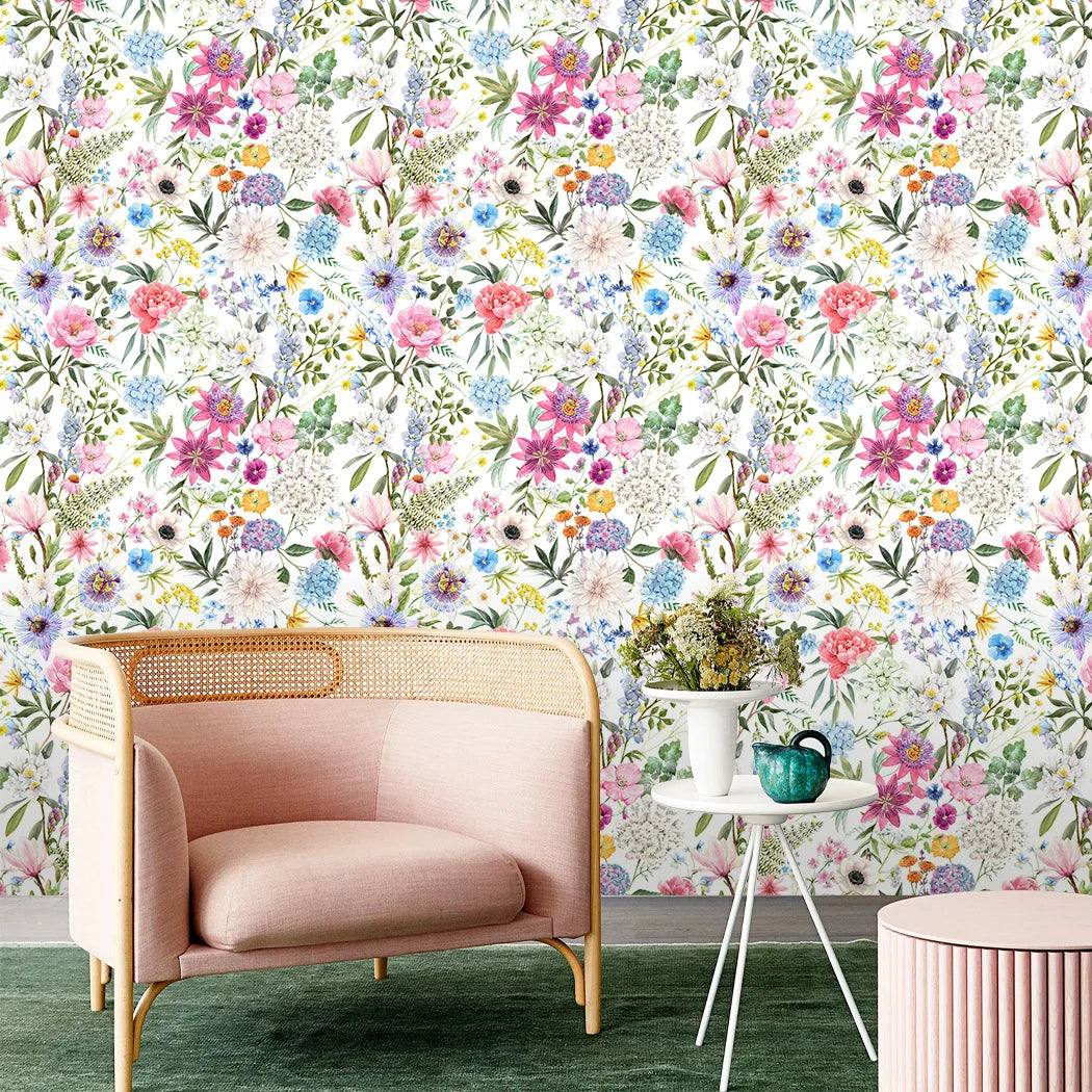 floral wall paper