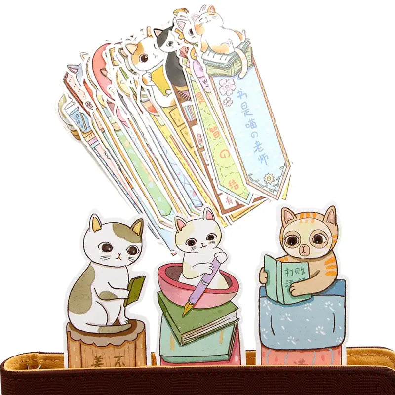 Marque Page - Cuir Chat Mignon