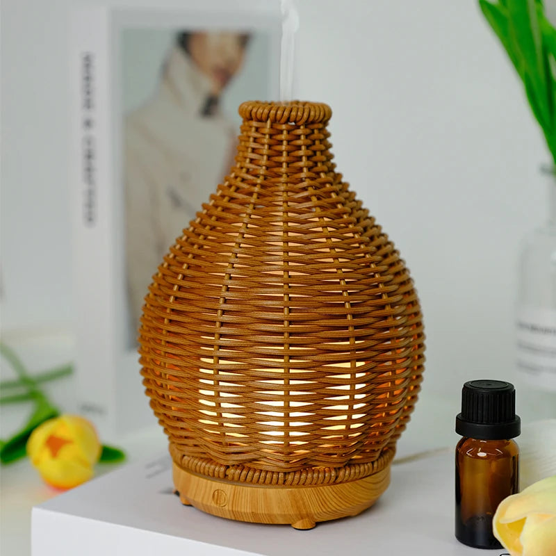 Diffuseur d'huiles essentielles Tissage de bois