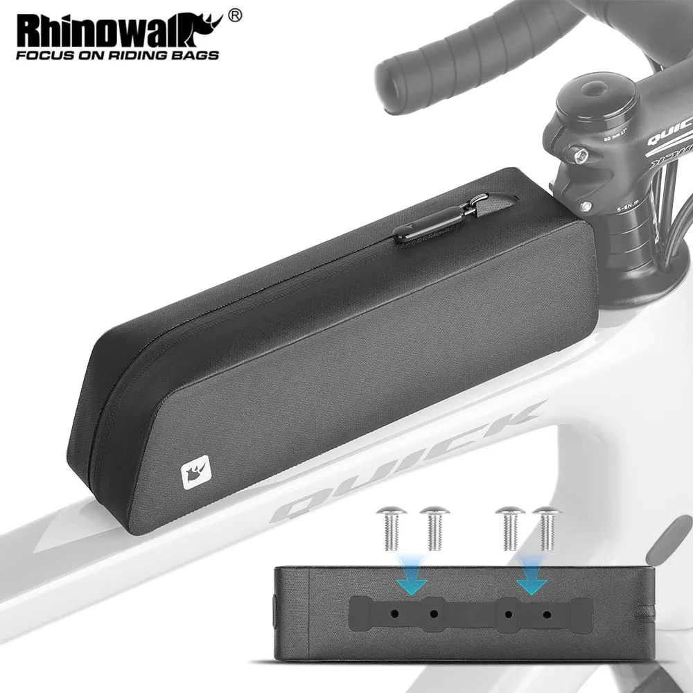 Rhinowalk Bike Top Tube Bag With Bolt Mounted & Strap