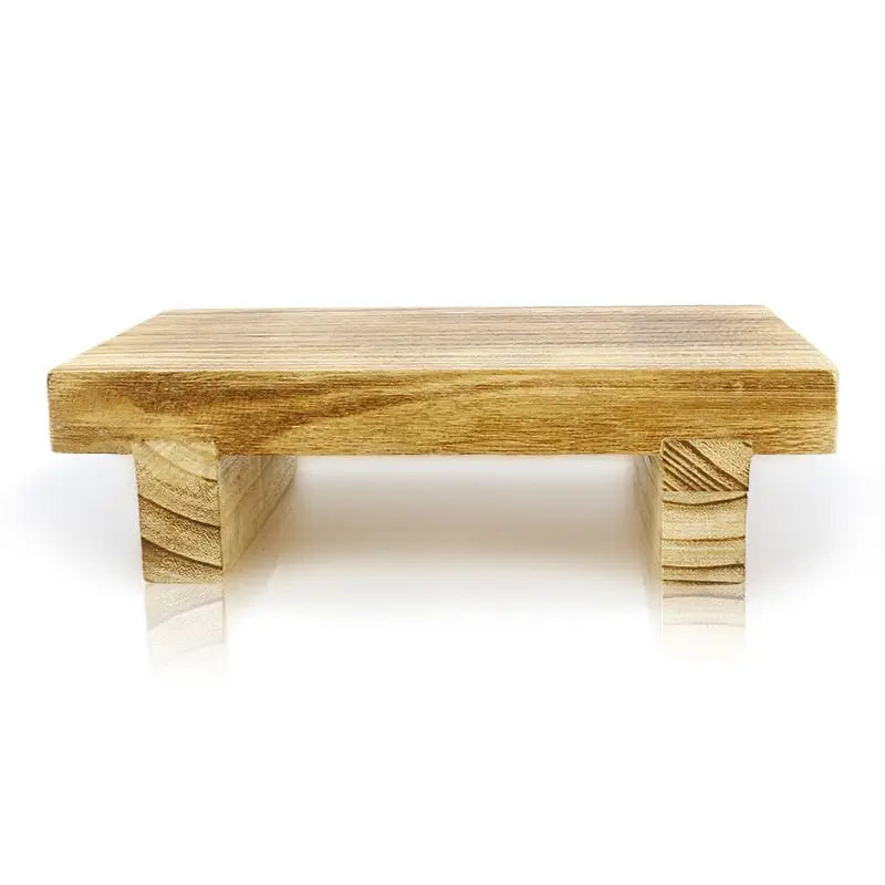 Wooden meditation bench