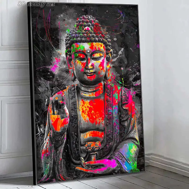 Pop Art Buddha Painting