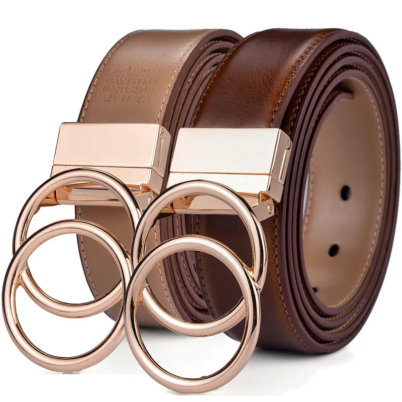 Ceinture Élise – Réversible et Double Anneau
