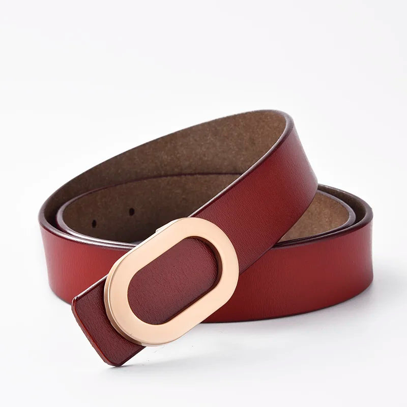 Ceinture Isabella – Cuir Femme & Boucle Arrondie