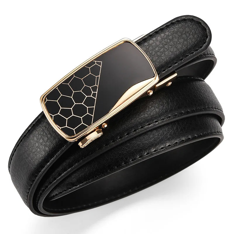 Ceinture Milena – Boucle à Motif & Automatique