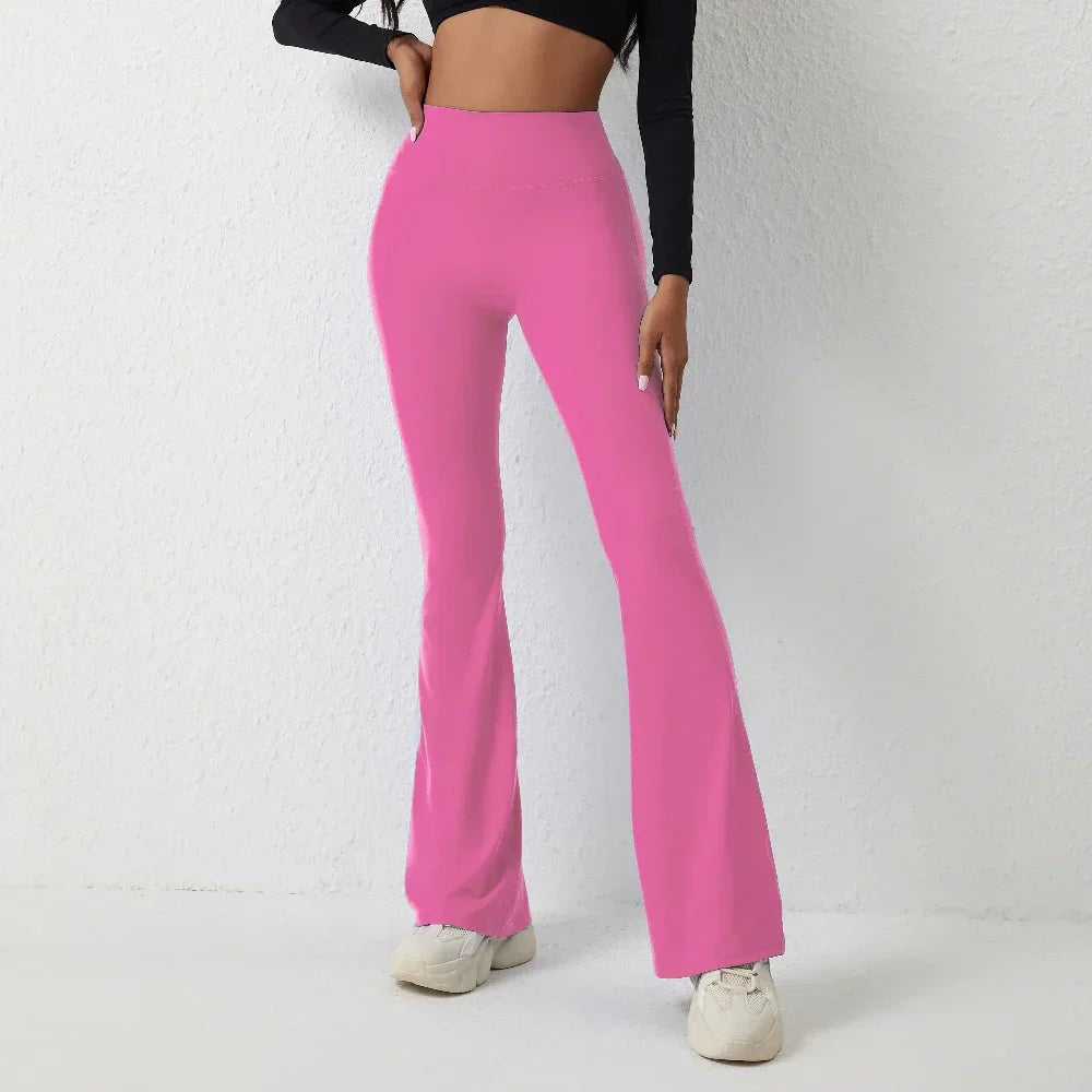 Pink Flare Leggings