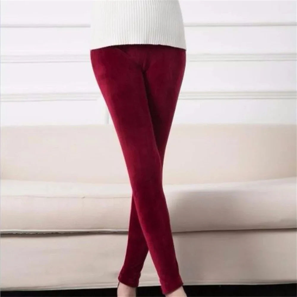 Red Velvet Leggings