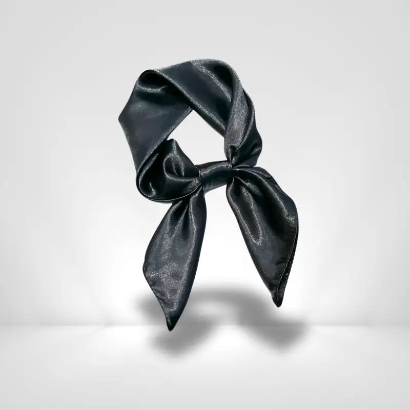 Foulard Soie Noir Uni