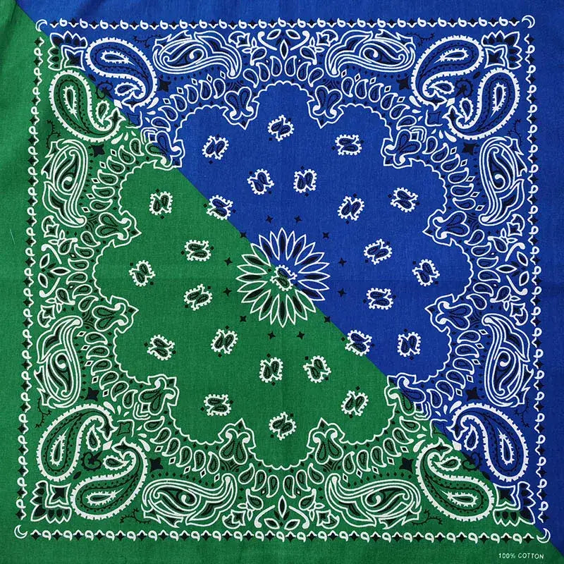 Sciarpa Bandana Verde e Blu