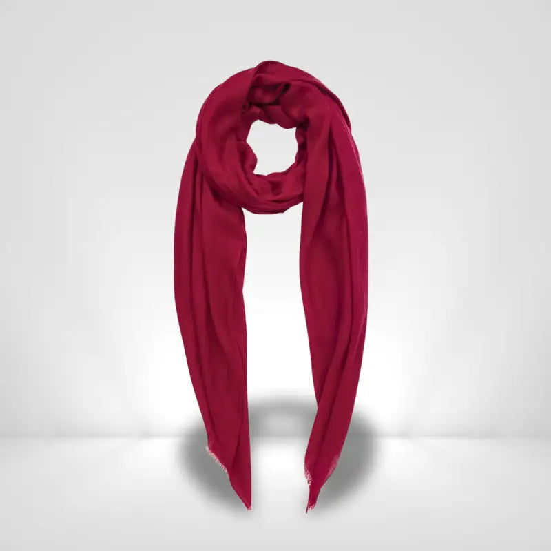 Sciarpa in lana rosso bordeaux