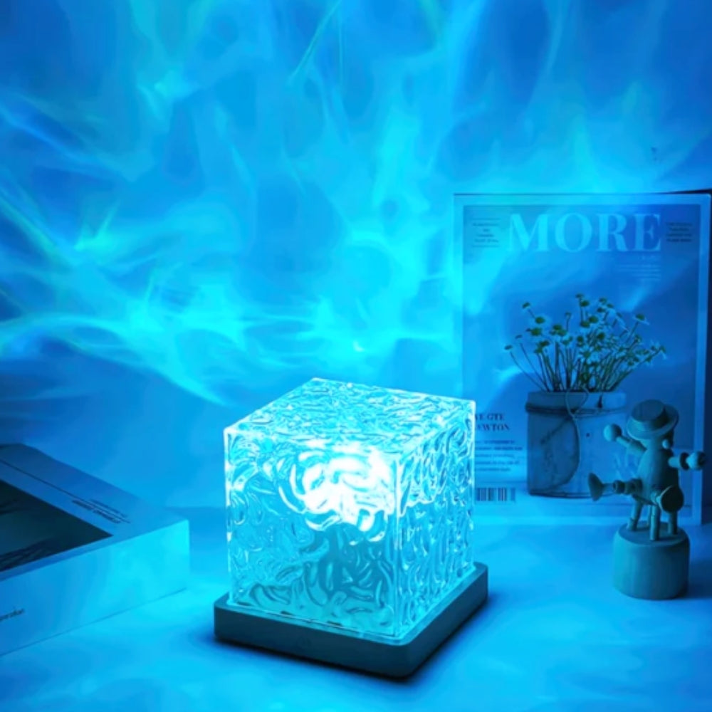 Aurora | lampe de chevet cube de crystal
