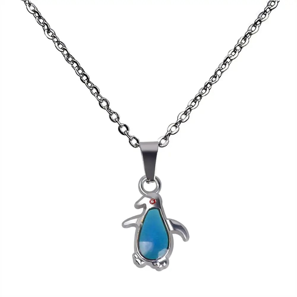 mood penguin necklace charm