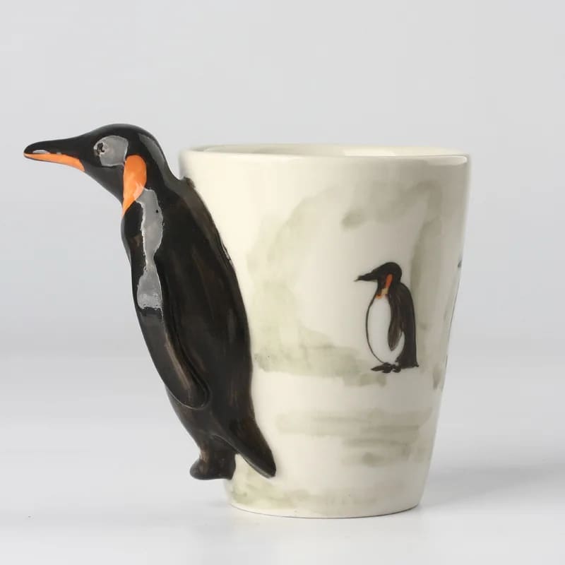 Penguin shaped coffee mug