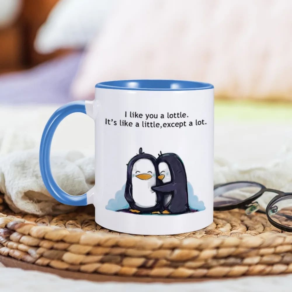 I love you a lottle penguin mug