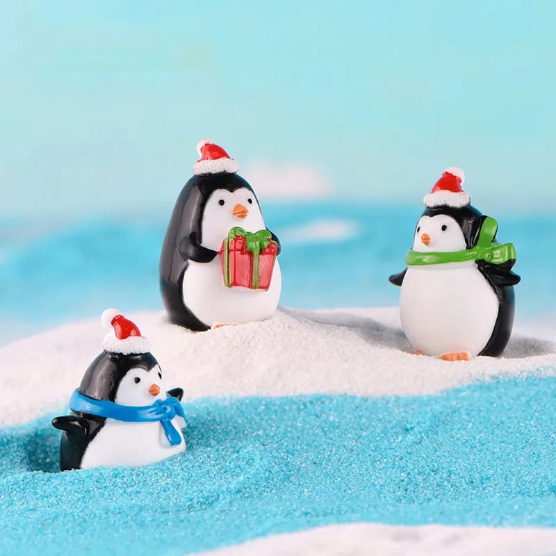 christmas penguin figurines