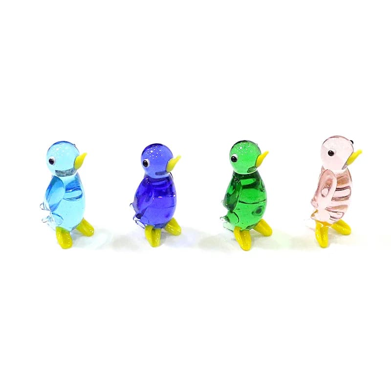 Kawaii glass penguin figurine