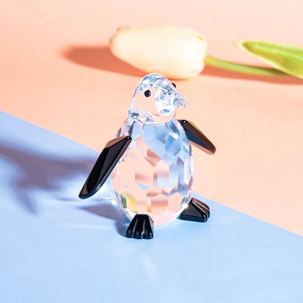 murano glass penguin figurine