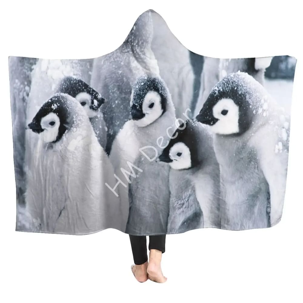 Tribe penguin blanket hoodie