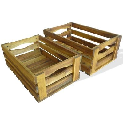 Caisse en bois decorative